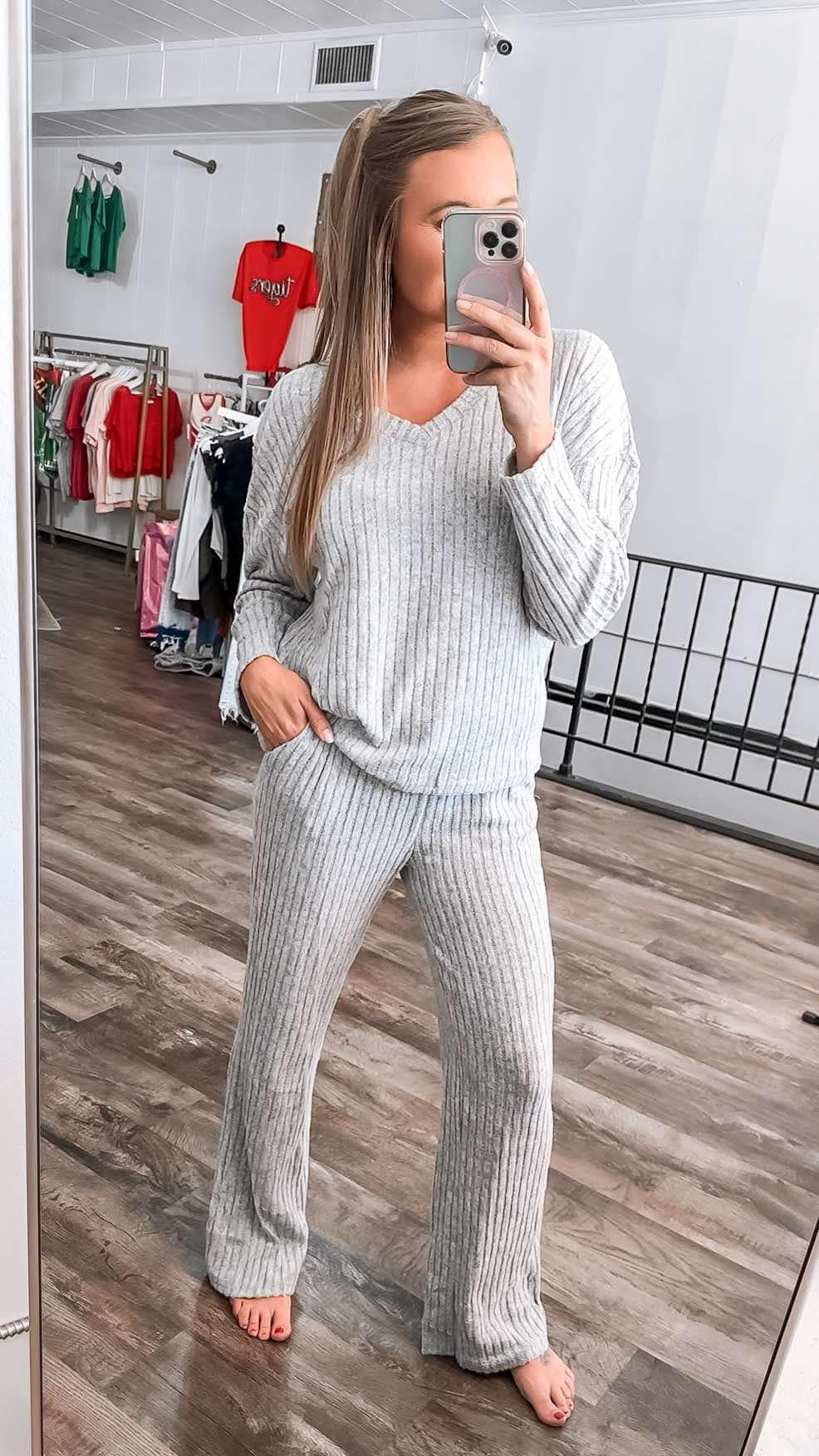RTS: The Becky Ribbed Pullover and Pant Set