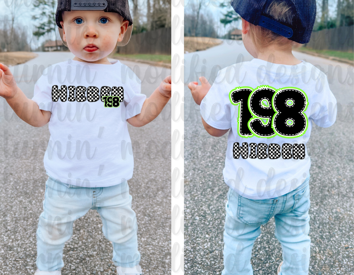 Custom Numbers W/ Last Name Kids