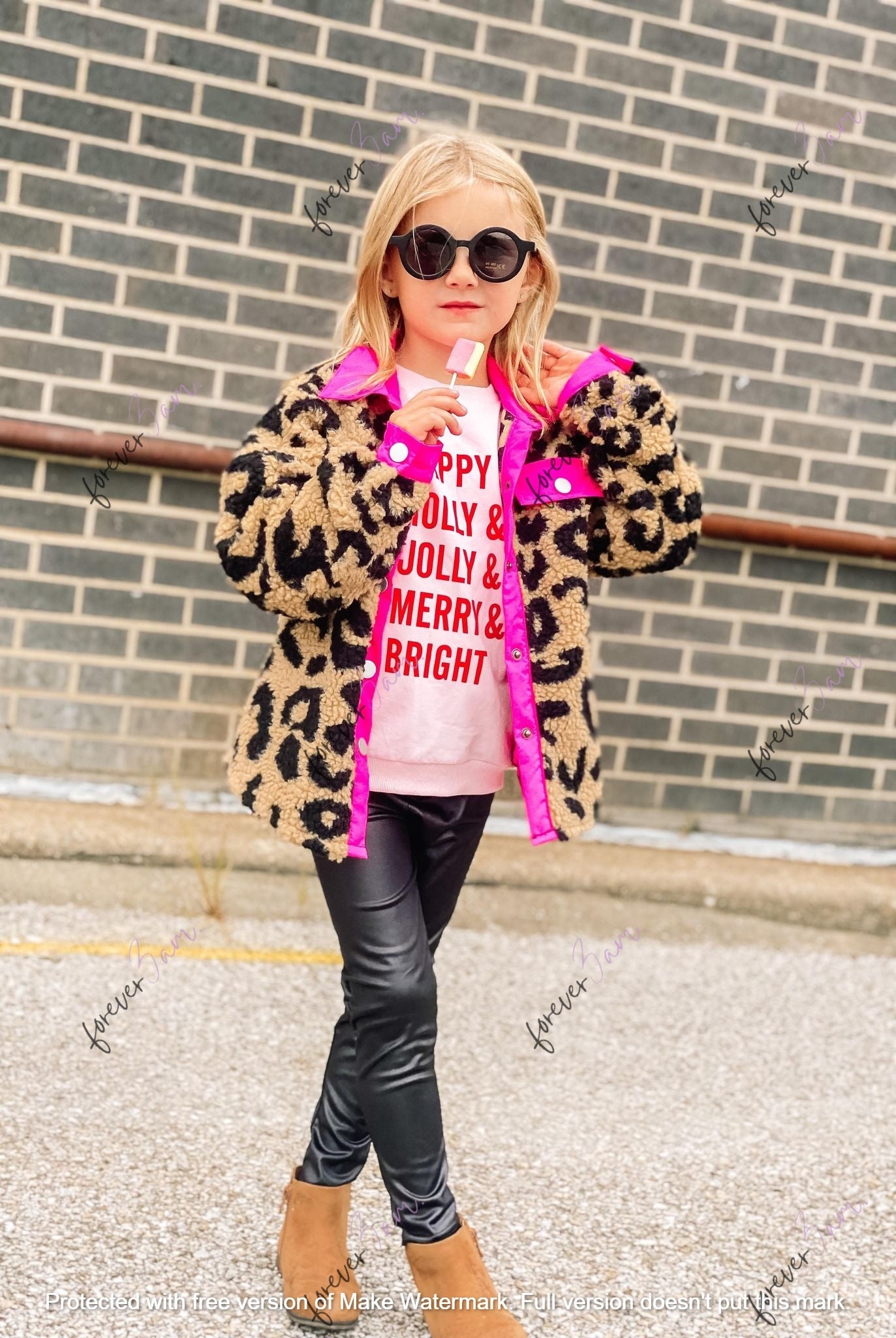 rts: Leopard MOMMY AND ME Sherpa shacket*