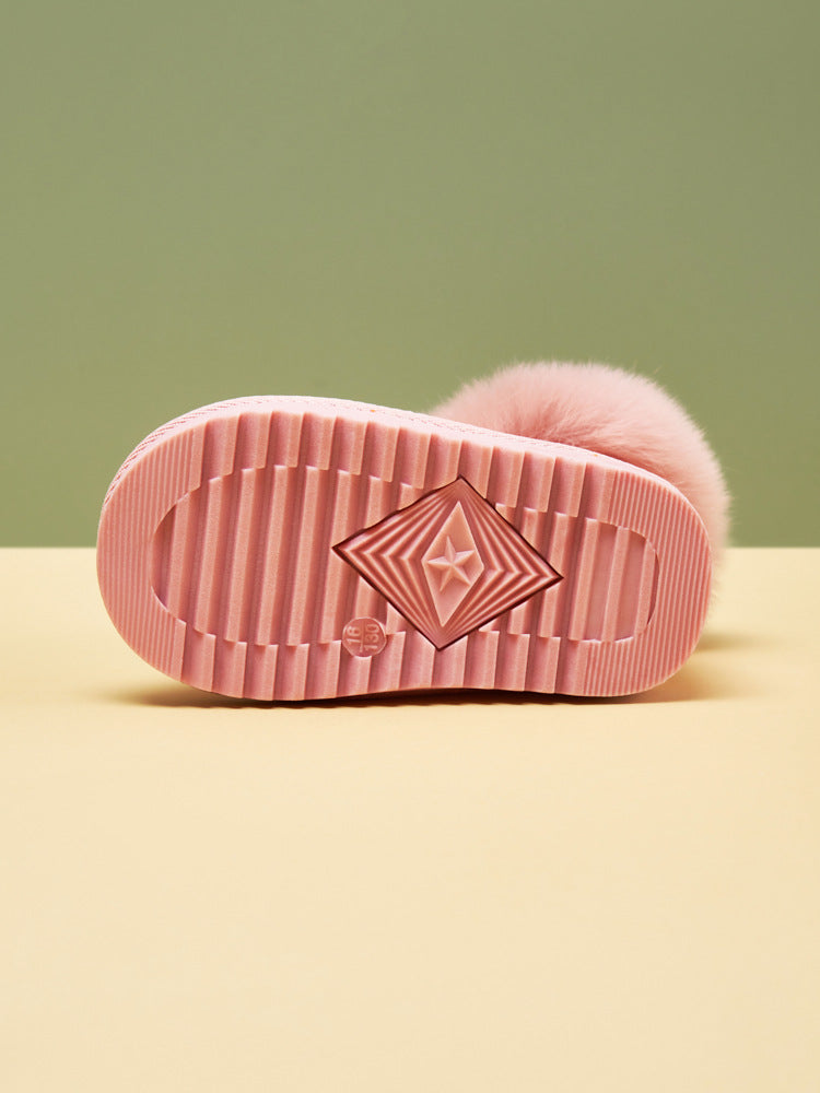 RTS: Vegan Leather Fuzzy Sparkle Boot