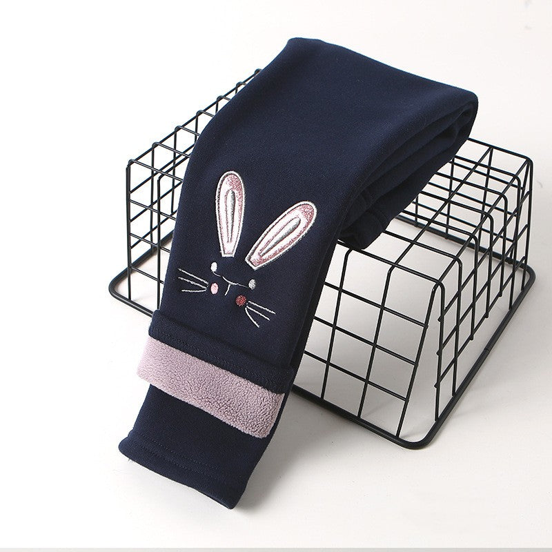 RTS: FLEECE LINED BUNNY LEGGINGS -