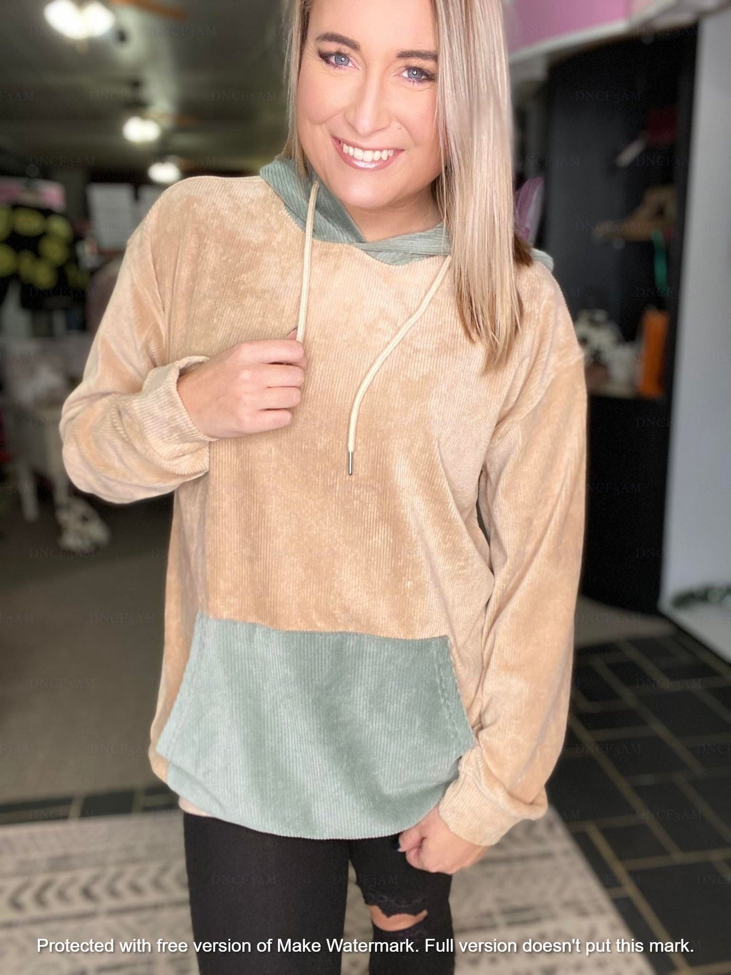 RTS: THE CHARLIZE CORDUROY HOODIE (FOREVER3AM BRANDED)