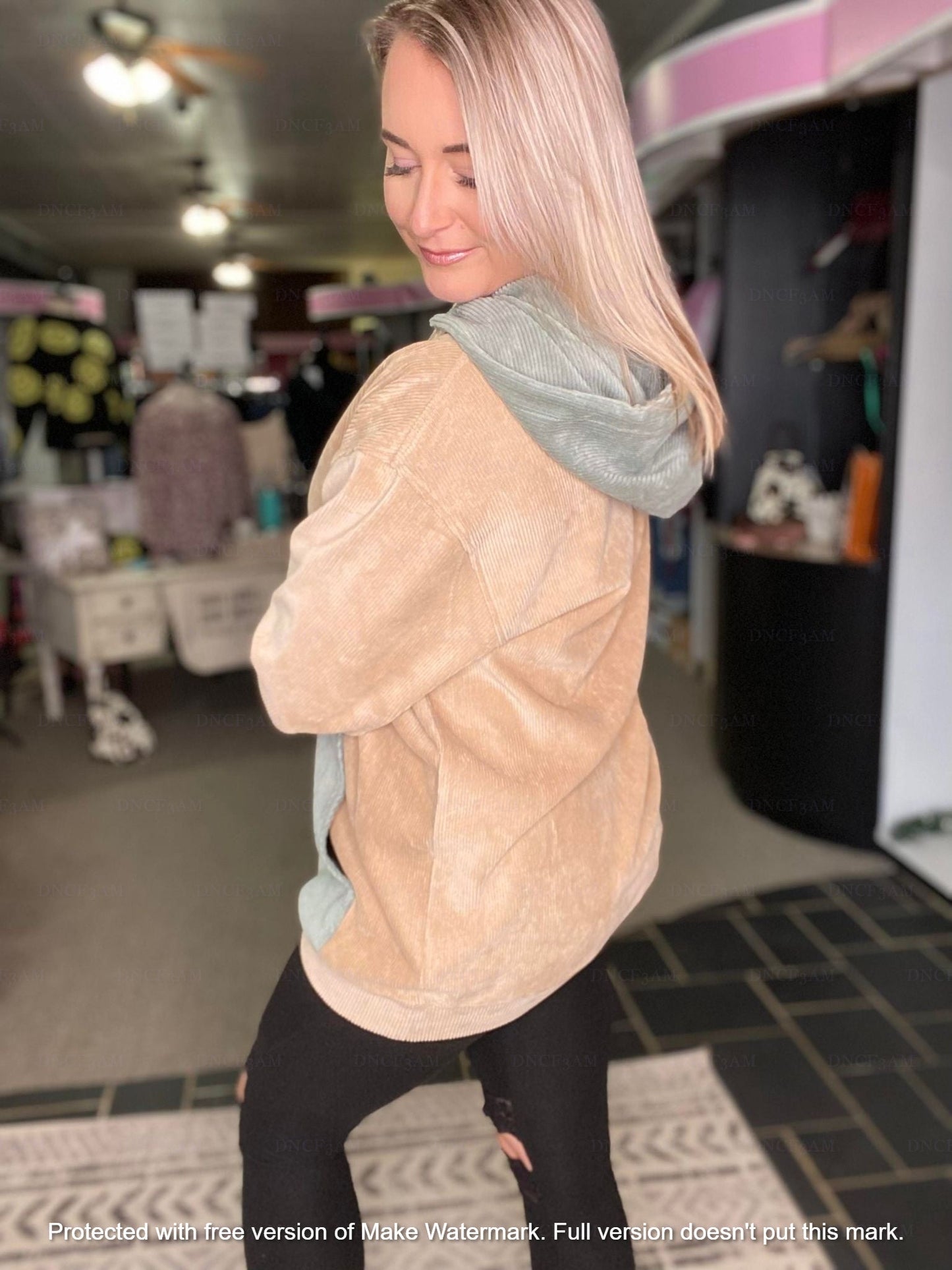 RTS: THE CHARLIZE CORDUROY HOODIE (FOREVER3AM BRANDED)