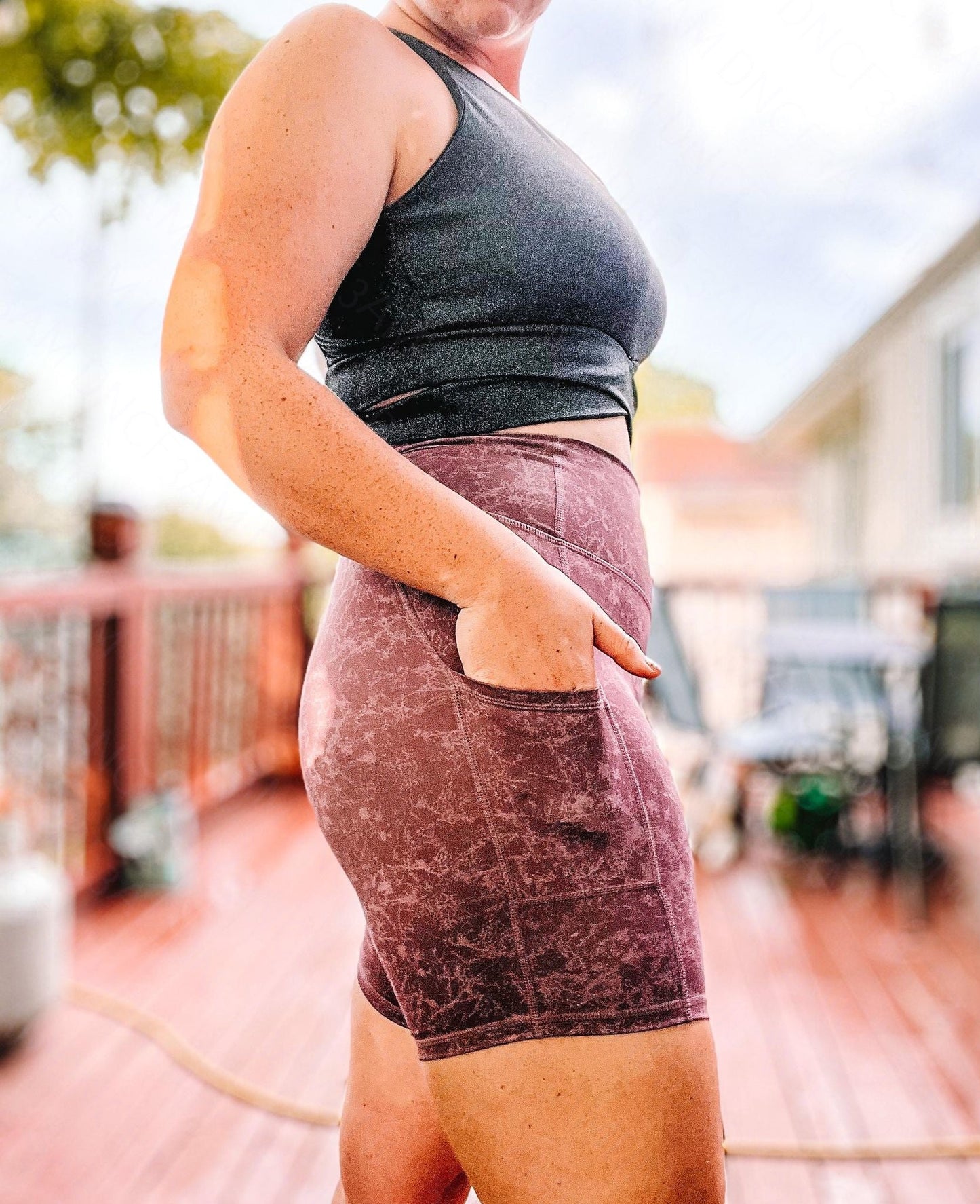 RTS: Womens High Waist Biker Shorts
