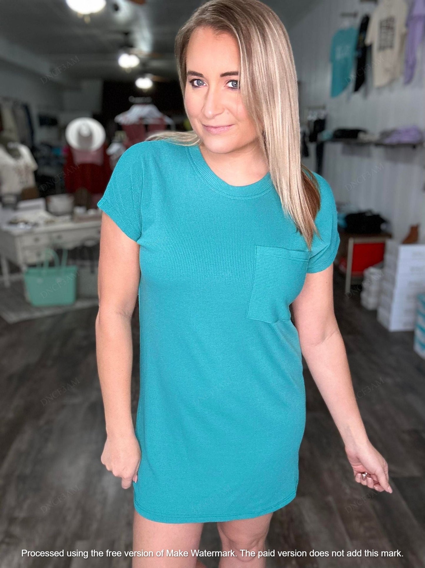 RTS: The Jess Ribbed T Shirt Dress