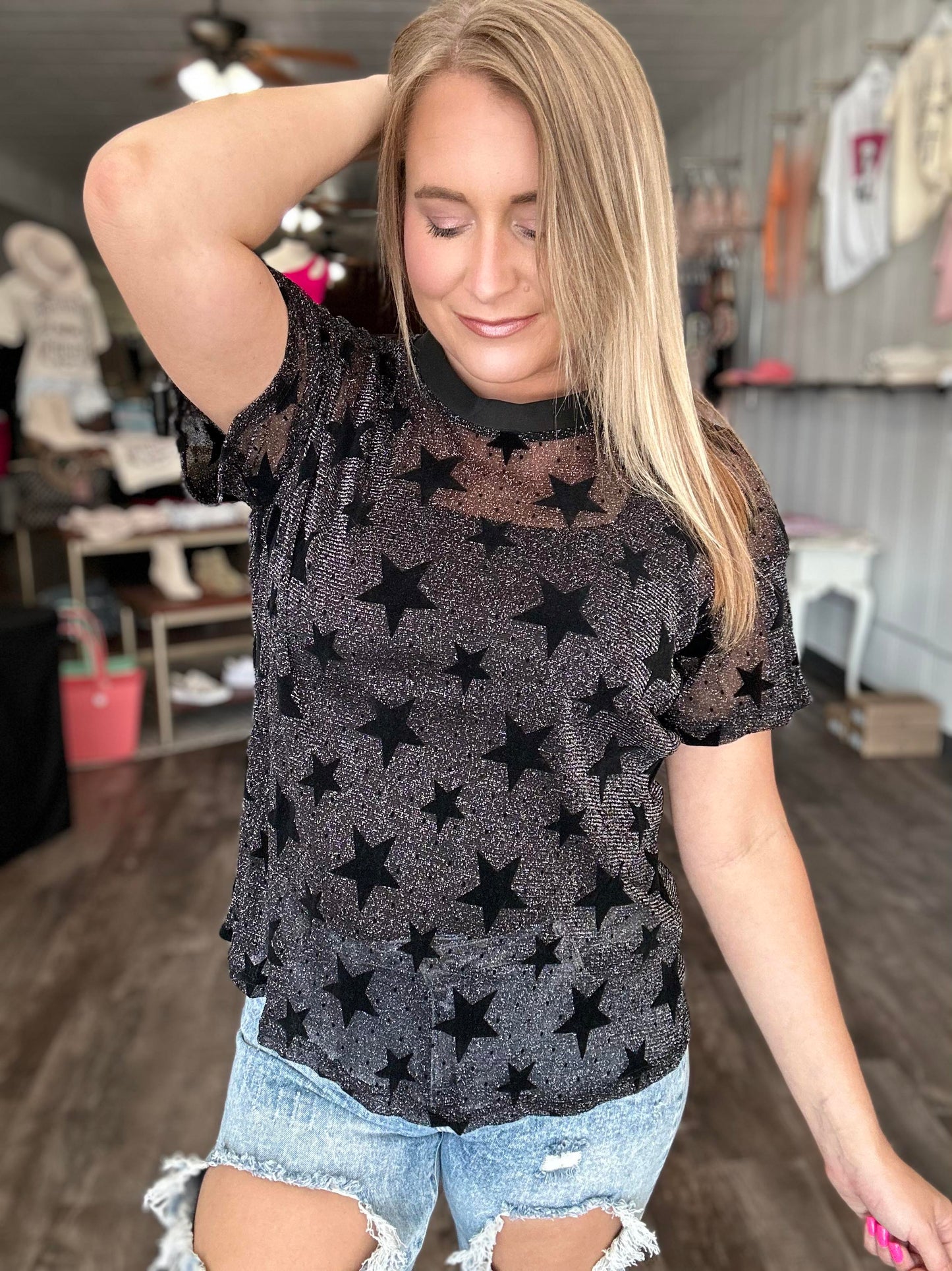 RTS: Sheer Star shirt