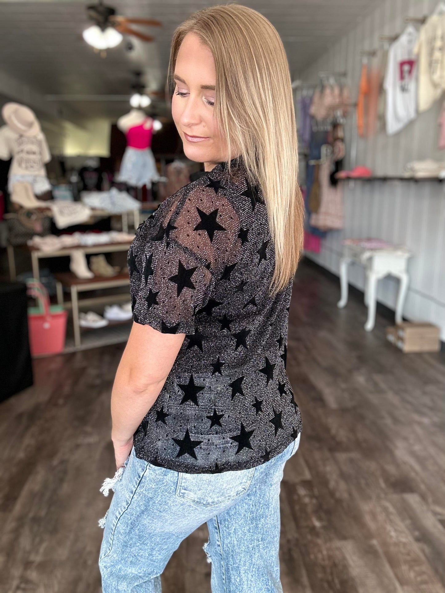 RTS: Sheer Star shirt