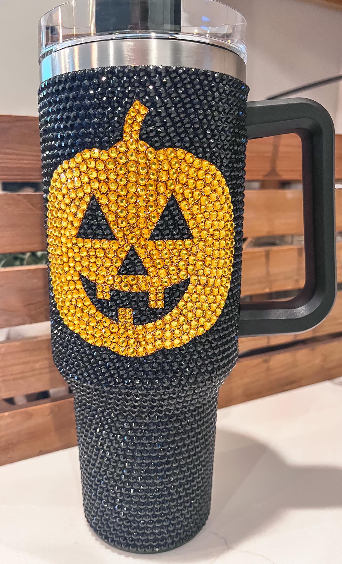 RTS: Halloween Glitter tumbler 40oz.