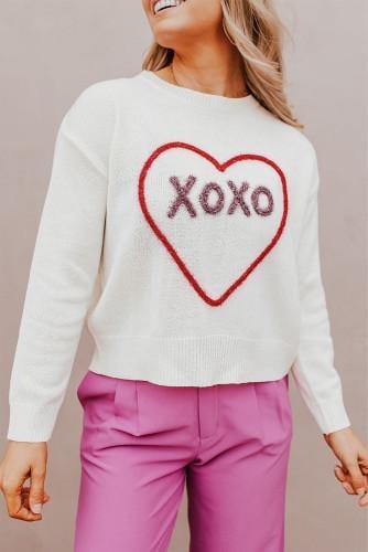 RTS: Knitted Heart XOXO Sweater