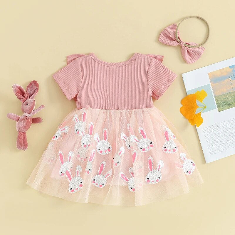RTS: Cutest Sequin and Tulle Bunny Dress-