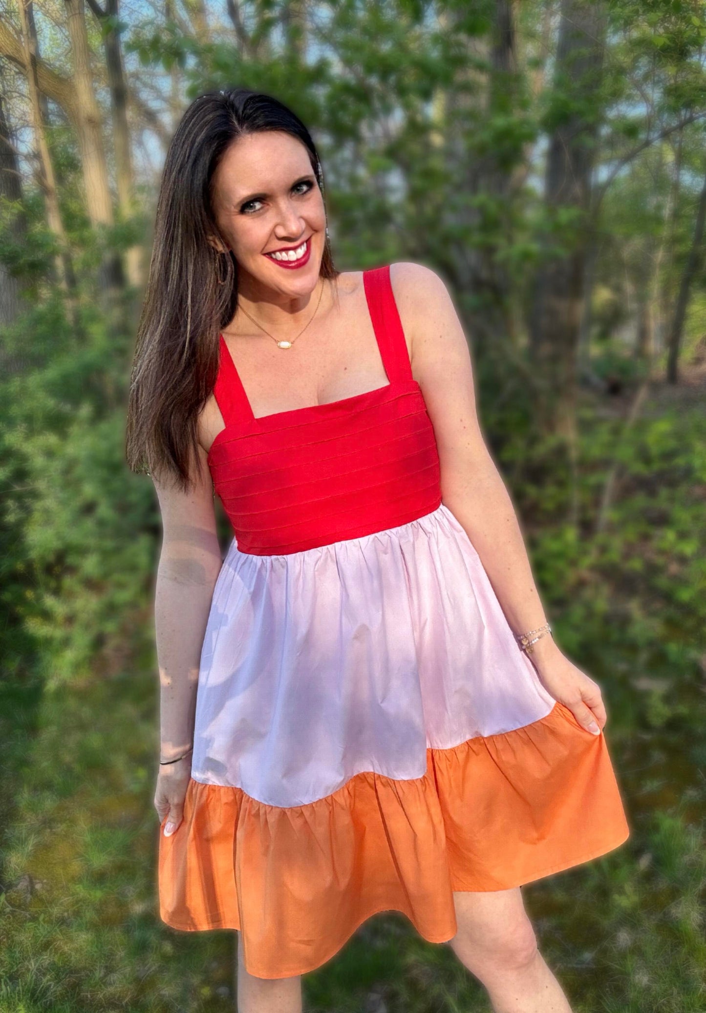 RTS: The Rowan Tiered Tie-Back Bow Dress