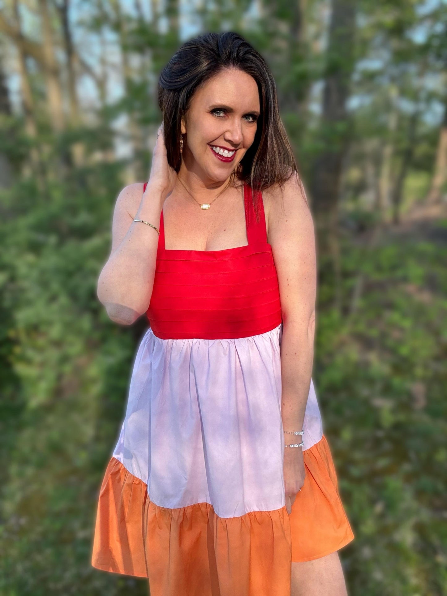 RTS: The Rowan Tiered Tie-Back Bow Dress
