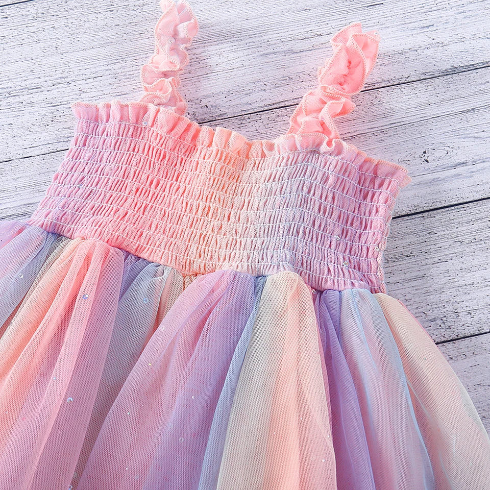 PREORDER: The Aubrey Multi Color Tulle Dress 6.24.24