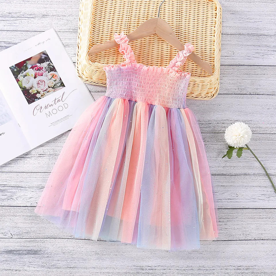 PREORDER: The Aubrey Multi Color Tulle Dress 6.24.24