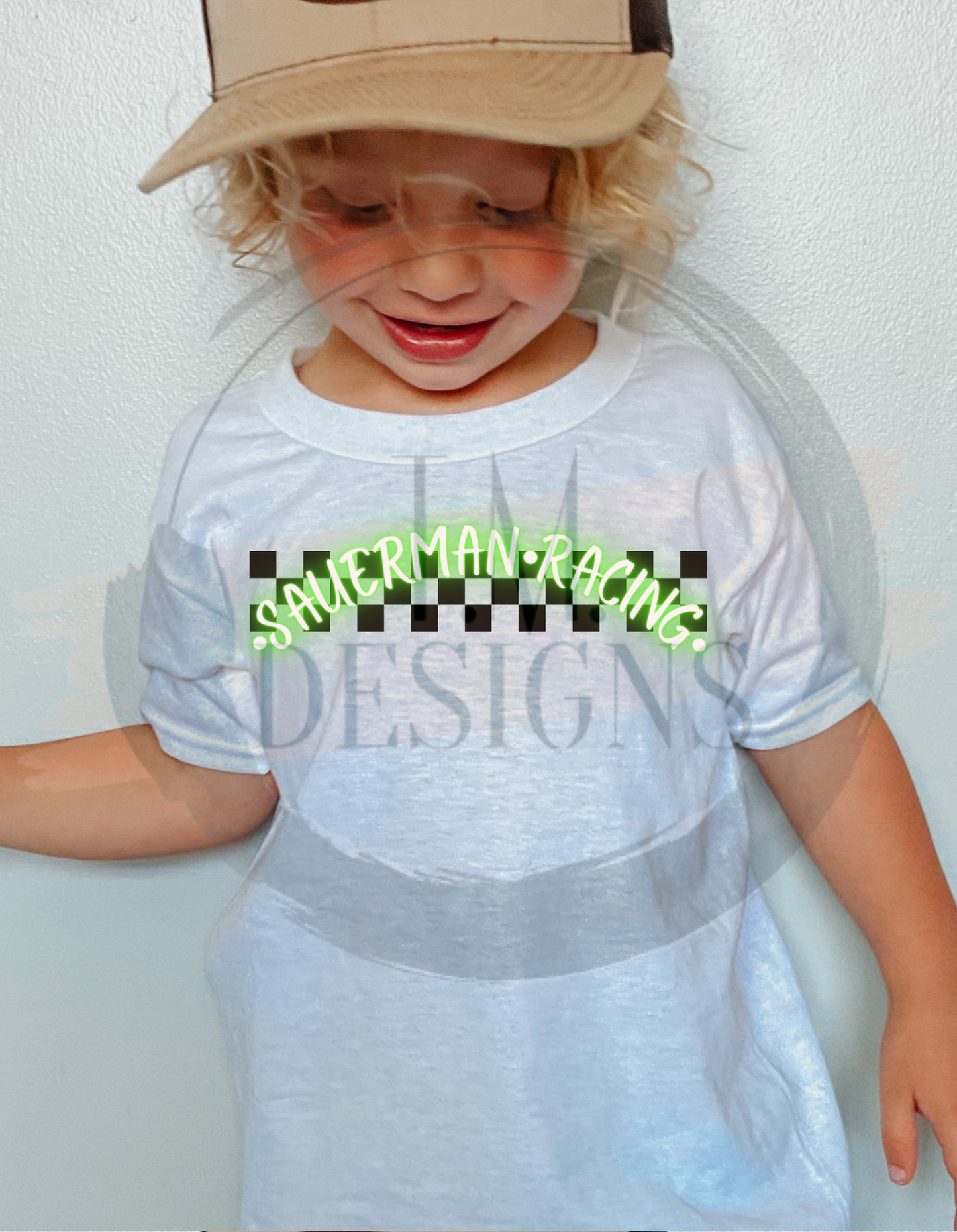 Checkered NEON Last Name