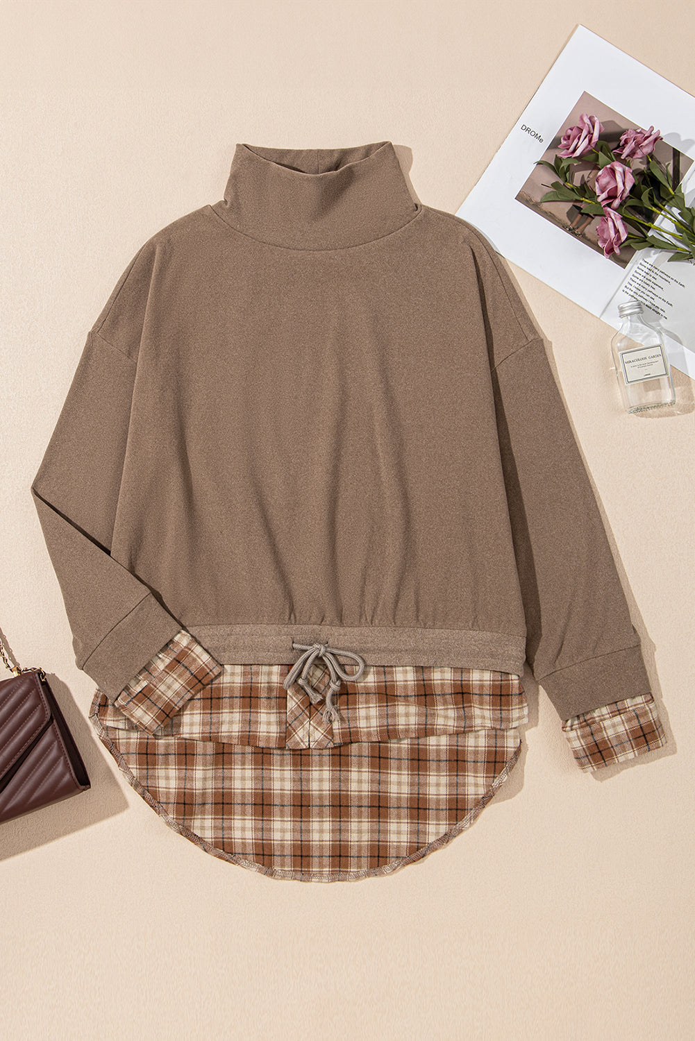 PREORDER: The Kelli Layered Knit and Flannel Top 10.7.24