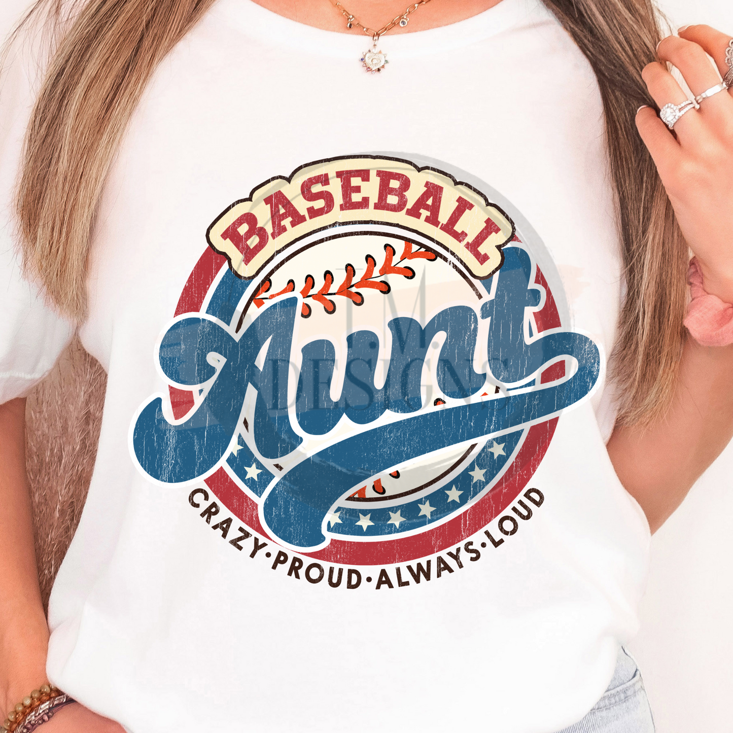 Crazy Proud Baseball Aunt