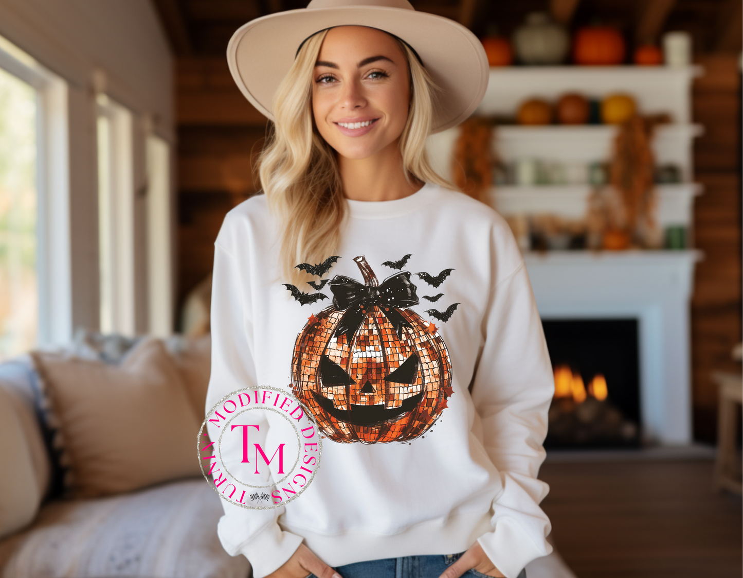 Disco Pumpkin W/ Bats