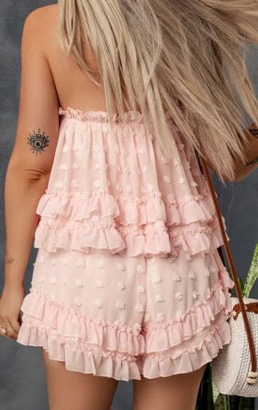 RTS: Chiffon Dot romper*
