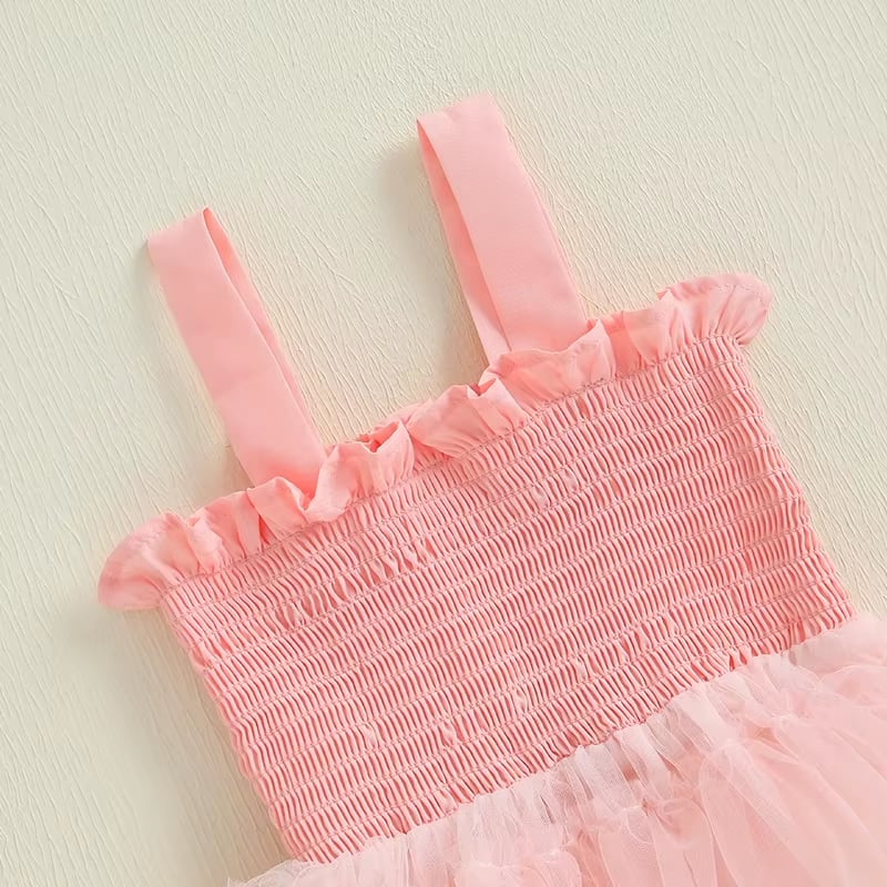 RTS: The Annabelle Muted Rainbow Tulle Dress