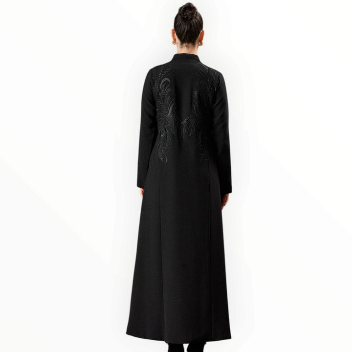 Embroidered abaya