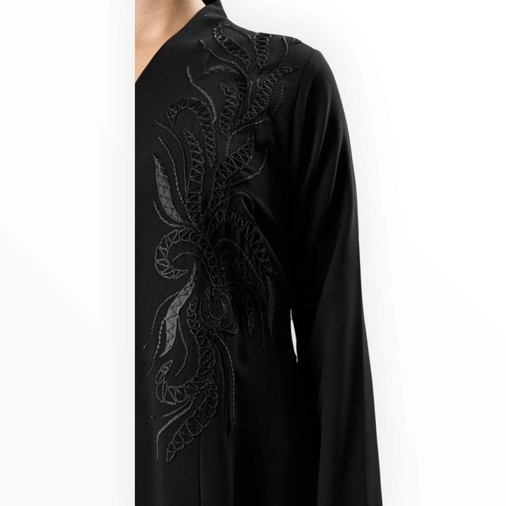 Embroidered abaya