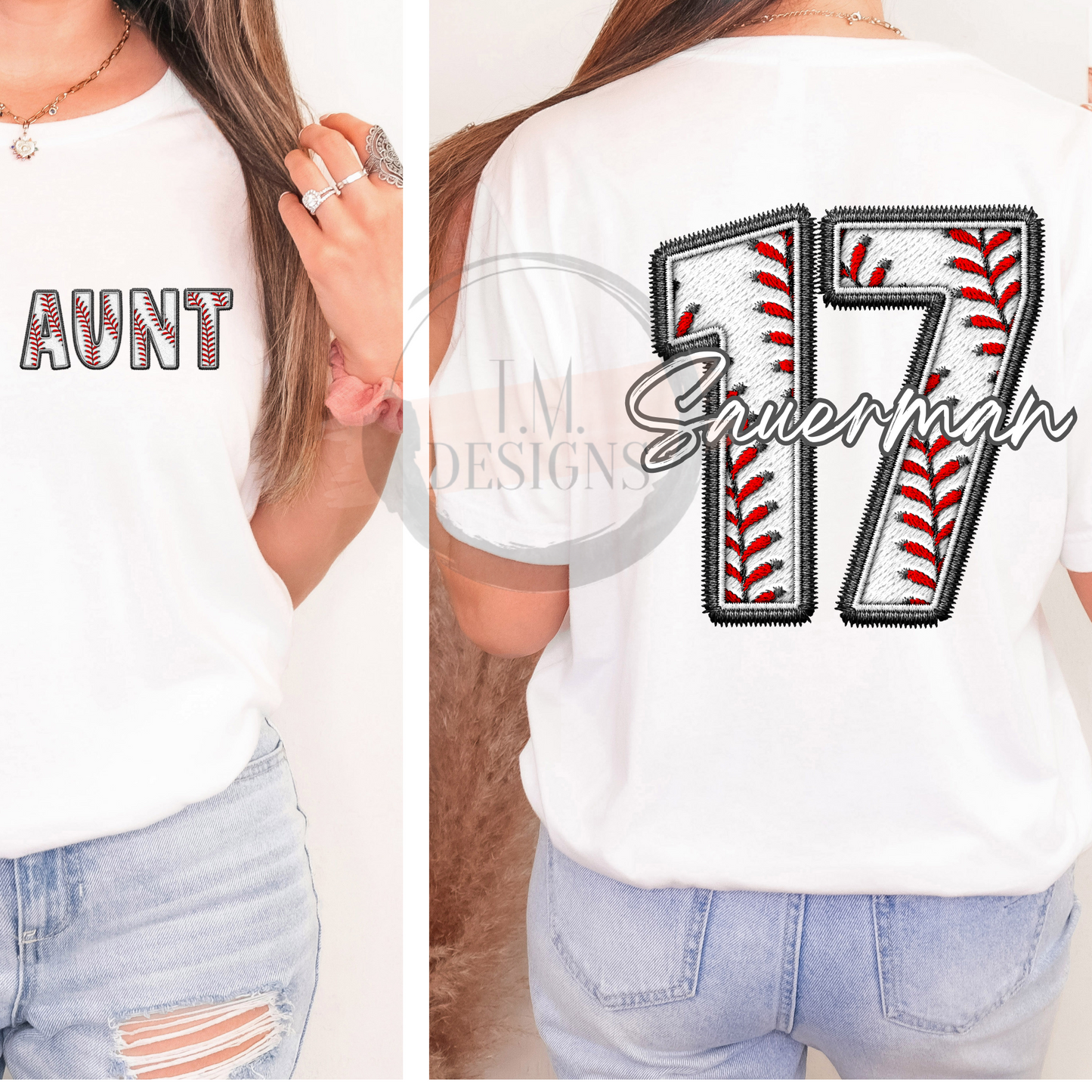 Custom Baseball Name W/ Number