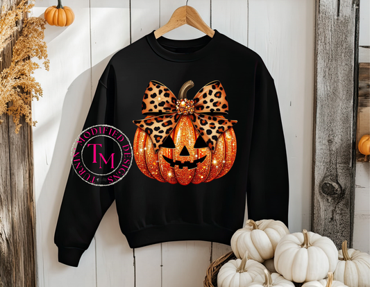 Faux Glitter Pumpkin