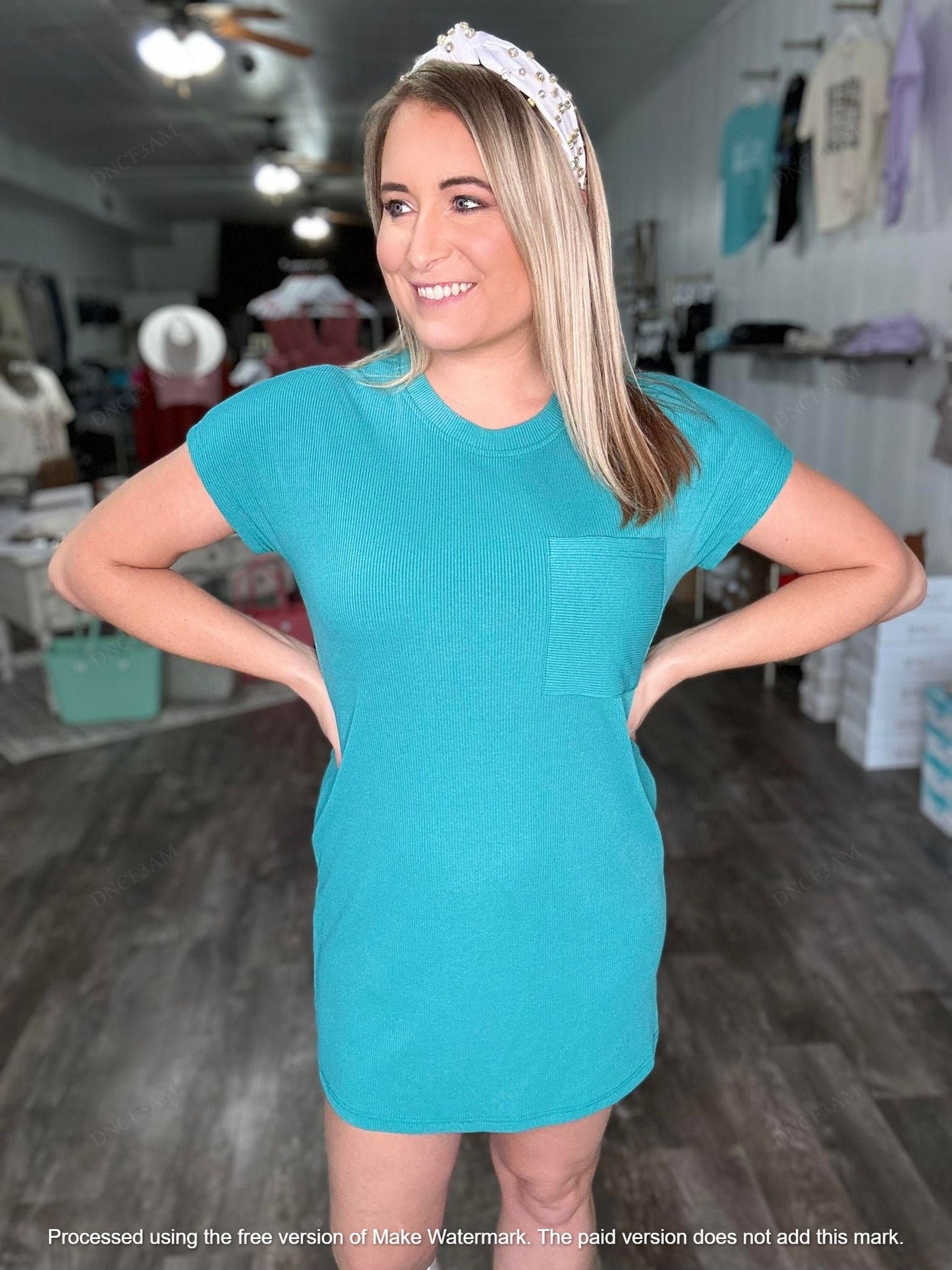 RTS: The Jess Ribbed T Shirt Dress