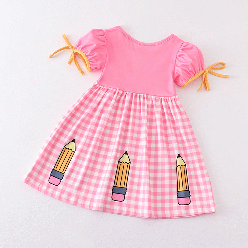 RTS: Checked Pencil/Crayon Dress