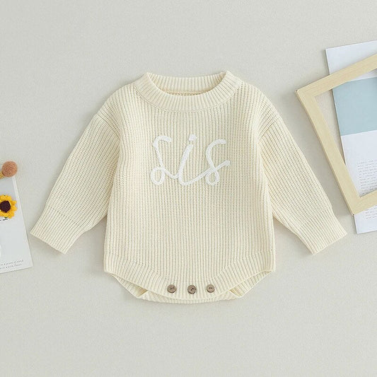 RTS: Sis Knitted Onesie or Sweater