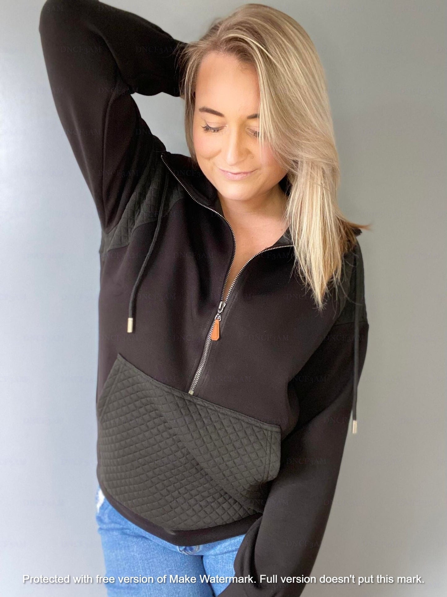 PREORDER: FOREVER3AM BRANDED QUINN QUILTED HALF ZIP PULLOVERS 10.7.24