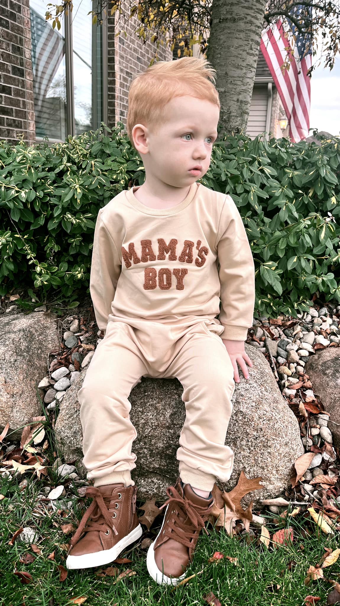 RTS: Mama's Boy Embroidered Patch Set