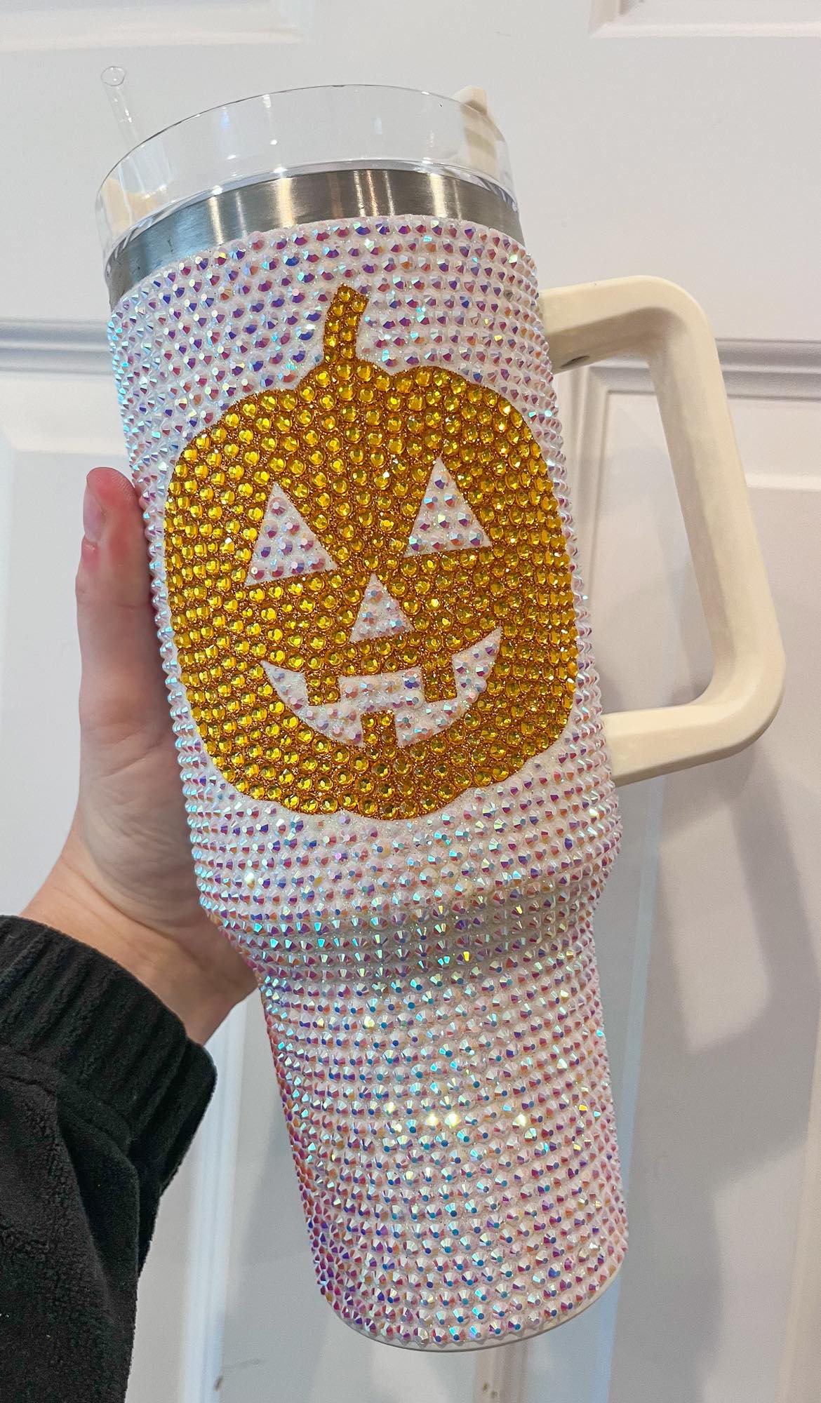 RTS: Halloween Glitter tumbler 40oz.