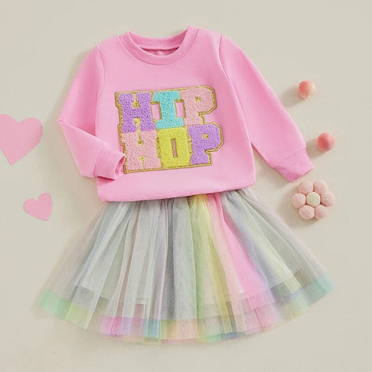 RTS: Hip Hop Chenille Letter Outfits