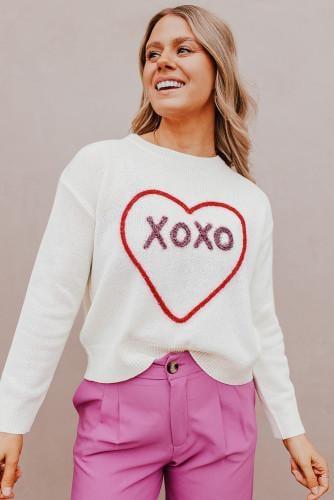 RTS: Knitted Heart XOXO Sweater