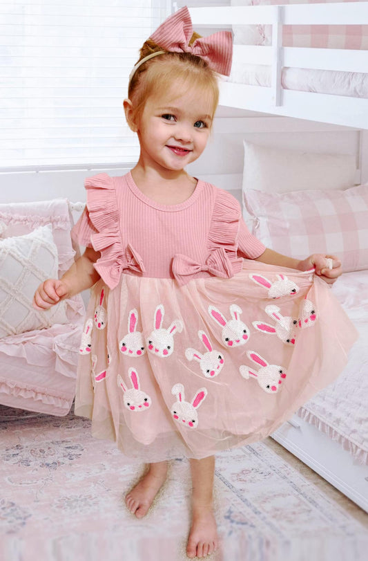 RTS: Cutest Sequin and Tulle Bunny Dress-
