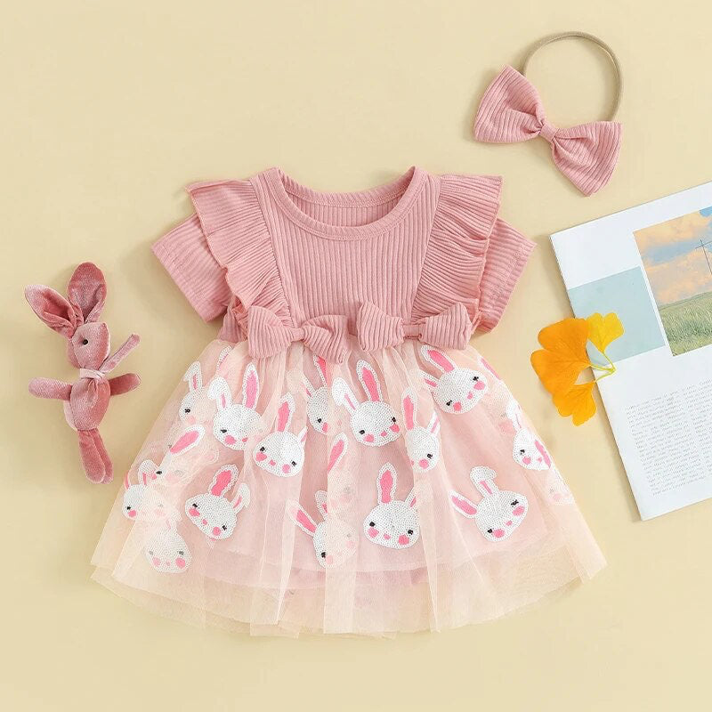 RTS: Cutest Sequin and Tulle Bunny Dress-