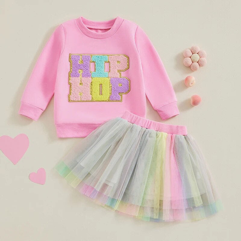 RTS: Hip Hop Chenille Letter Outfits