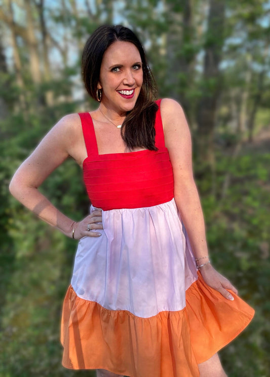 RTS: The Rowan Tiered Tie-Back Bow Dress