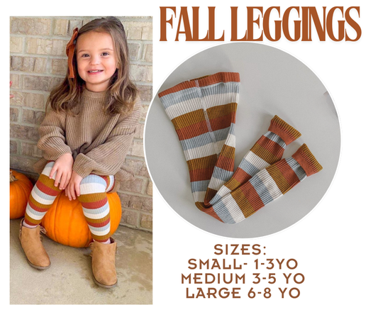 PREORDER: Striped Fall Leggings 7.22.24
