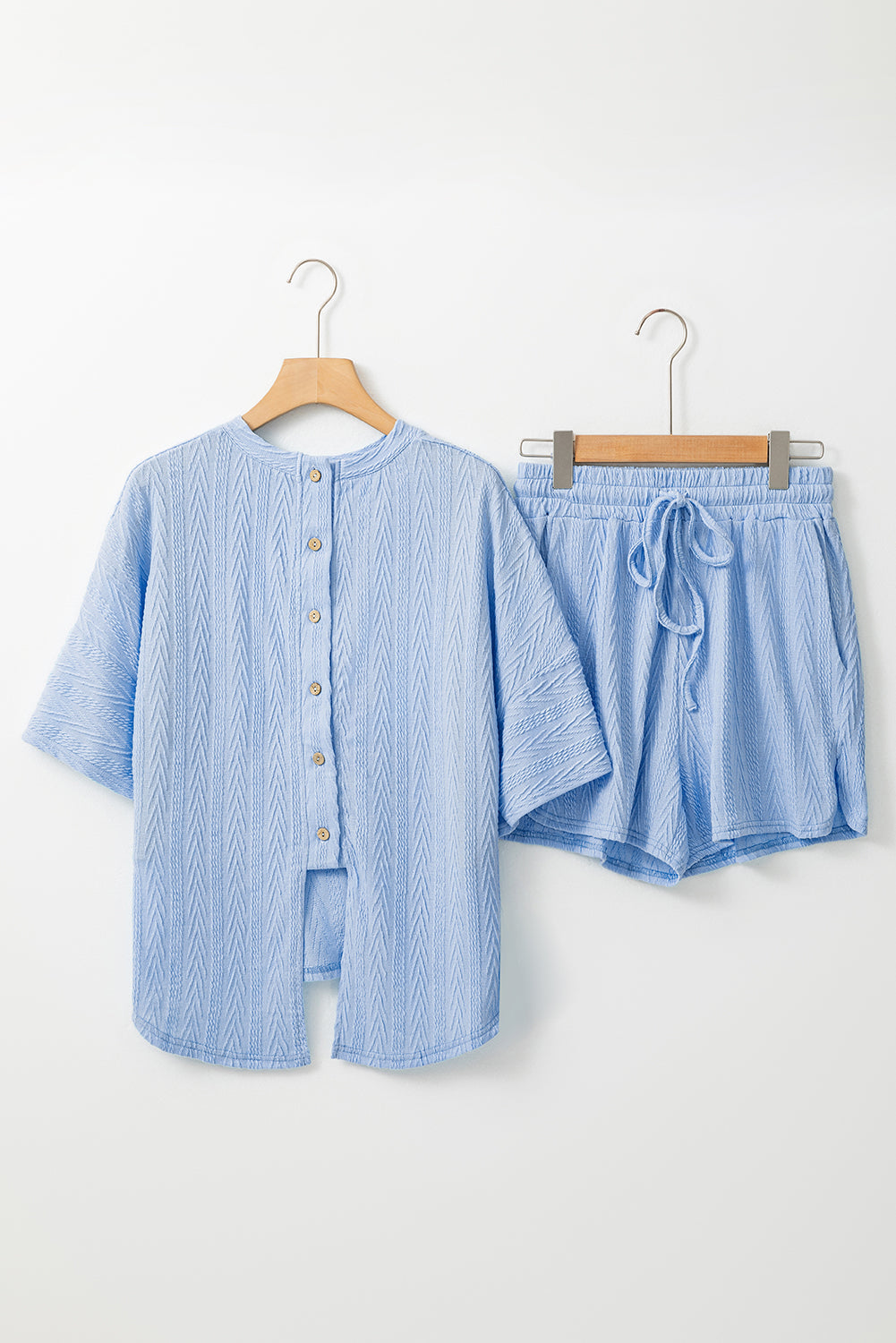 PREORDER: The Lennox Light Blue Button Lounge Set 5.28.24