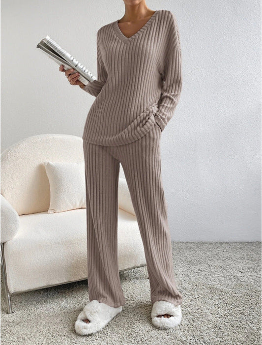RTS: The Becky Ribbed Pullover and Pant Set