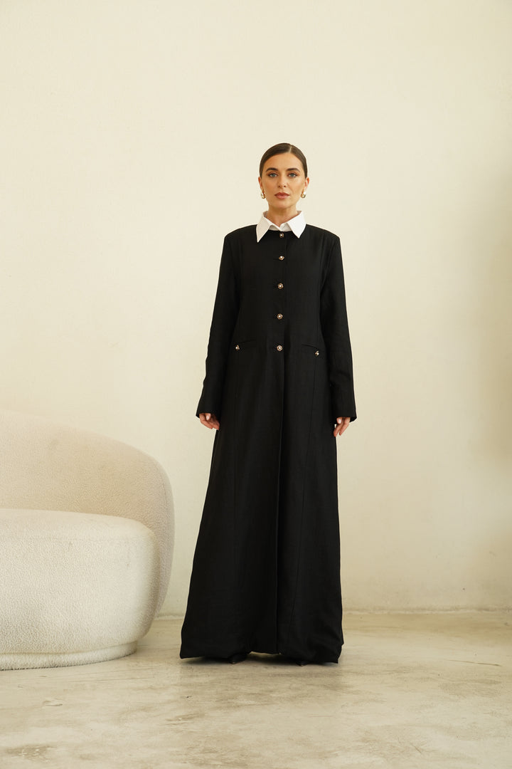 Black White Collar Gold Buttons - IMG_5990.JPG.jpeg