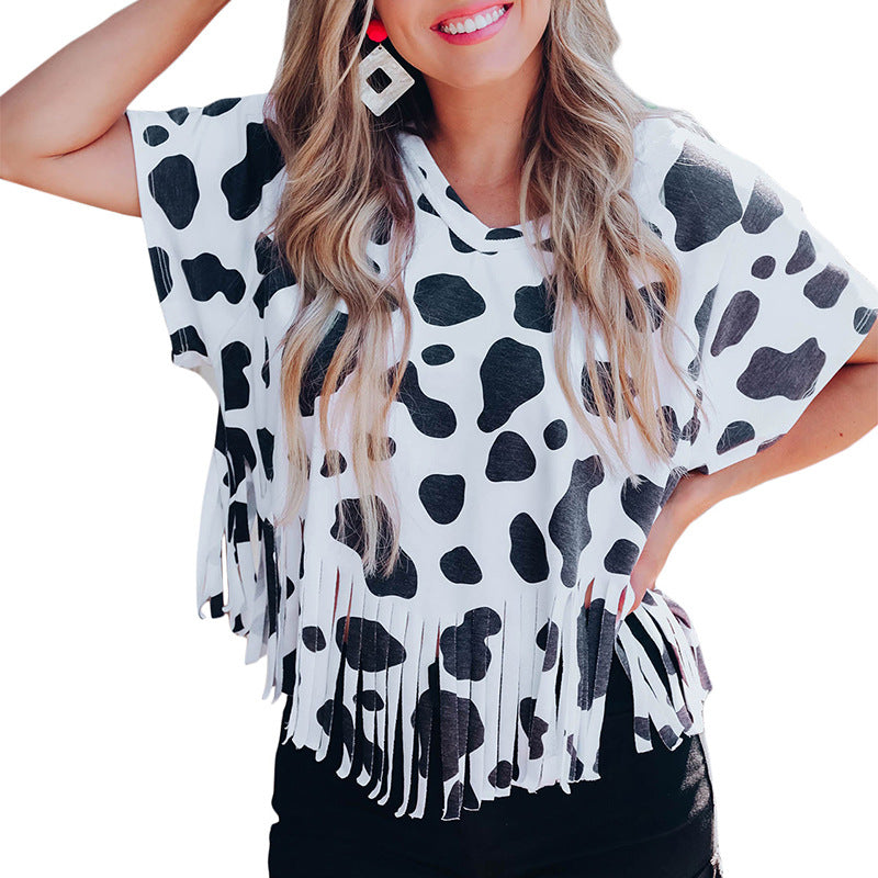 RTS: Lasso Cow Fringe Tee