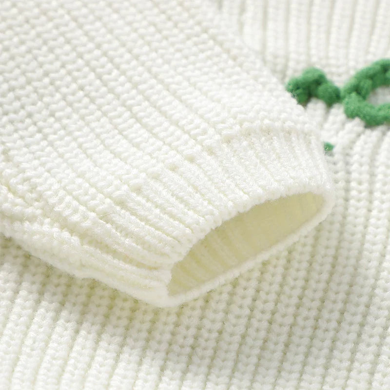 RTS: Kids Rope Embroidered Lucky Sweater