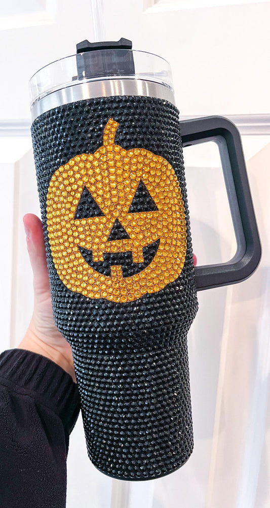 RTS: Halloween Glitter tumbler 40oz.