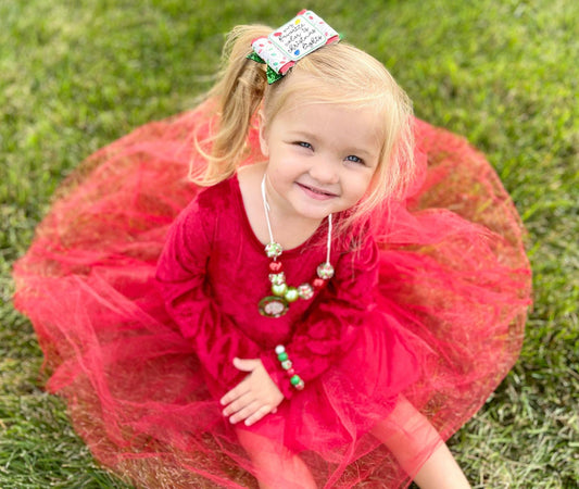 RTS: Velvet and Tulle Dress*