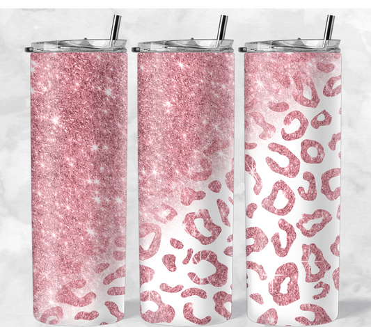 Pink Glitter Cheetah