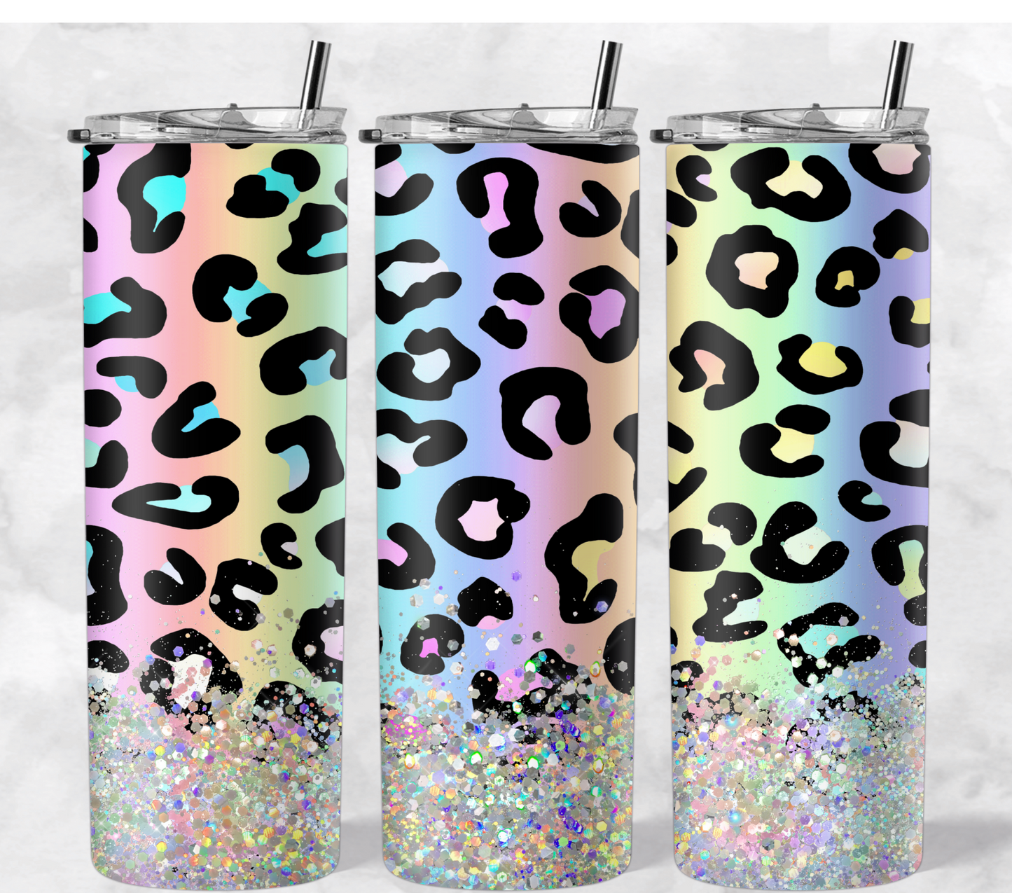 Rainbow Ombre Cheetah